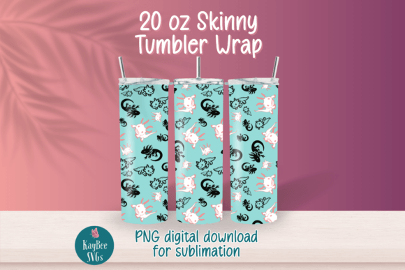 Download Axolotl Tumbler Wrap PNG for Sublimation - Png for sublimation Collection
