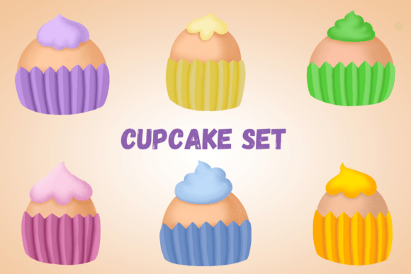 Download Cupcake Set. PNG for Sublimation. - Png for sublimation Collection
