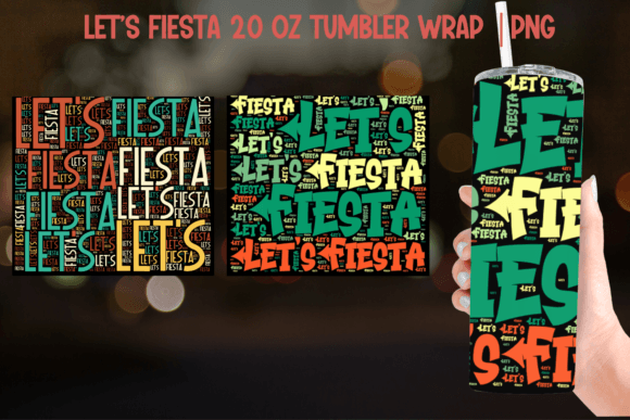Download Let's Fiesta Tumbler Sublimation PNG - Sublimation png Collection