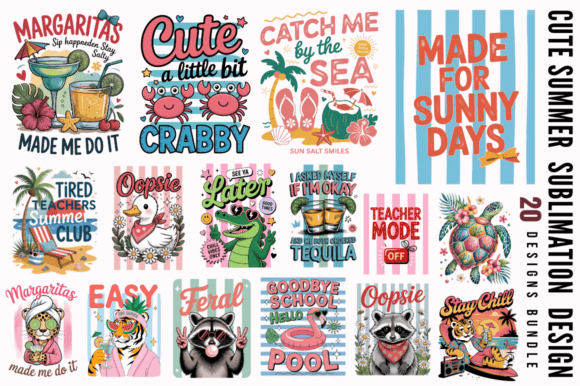 Download Cute Summer Sublimation PNG Designs Bund - Sublimation png Collection