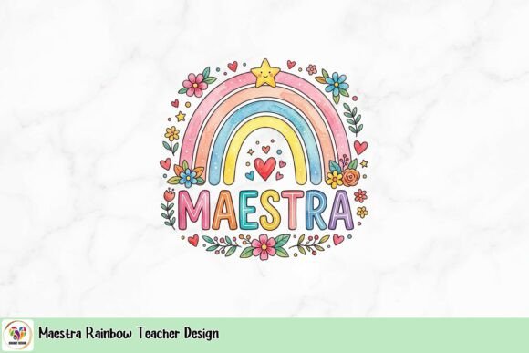 Download Maestra Rainbow Teacher Design - Rainbow teacher Collection
